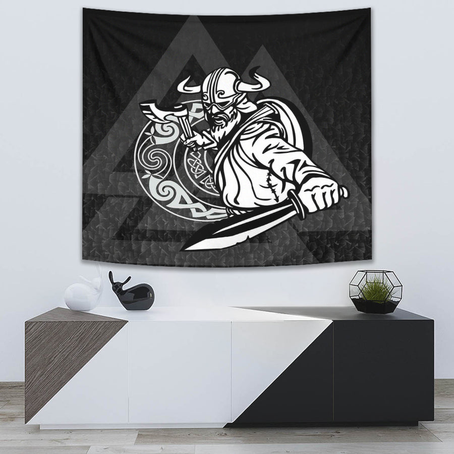 Tspinners Tapestry -Warriors Valknut Style Tapestry A94