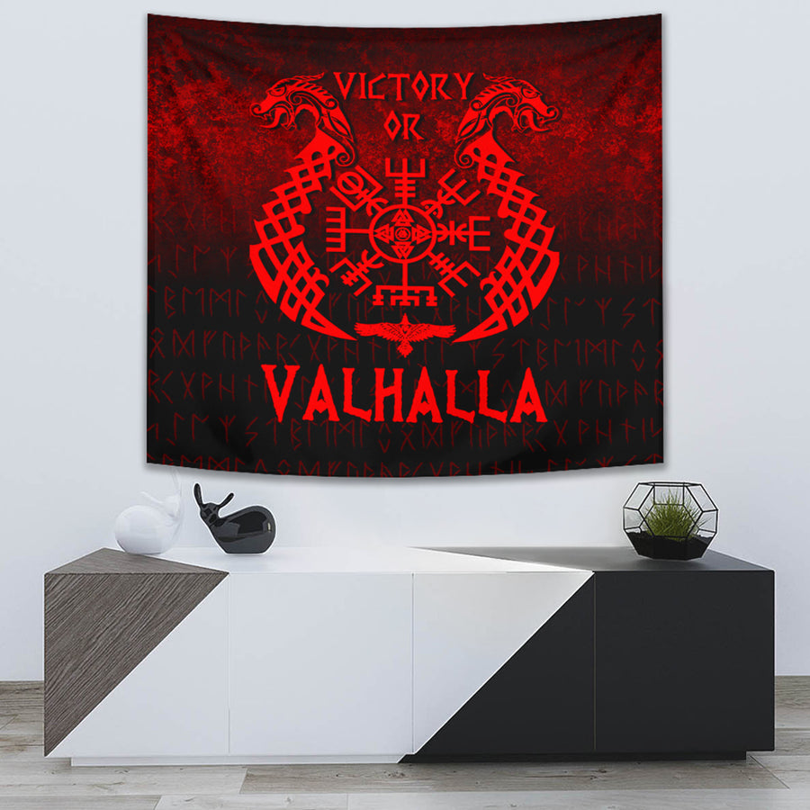 Tspinners Tapestry - Victory or Valhalla - Red Version Tapestry A7
