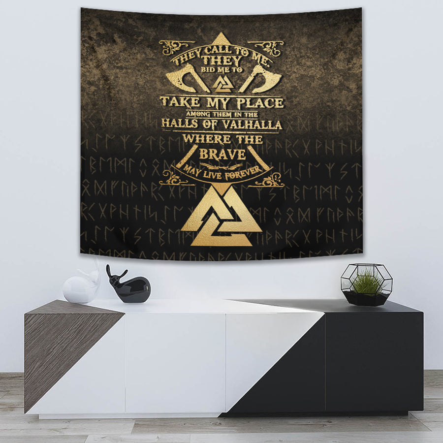 Tspinners Tapestry - Vikings-Hall-of-Valhalla Tapestry A7