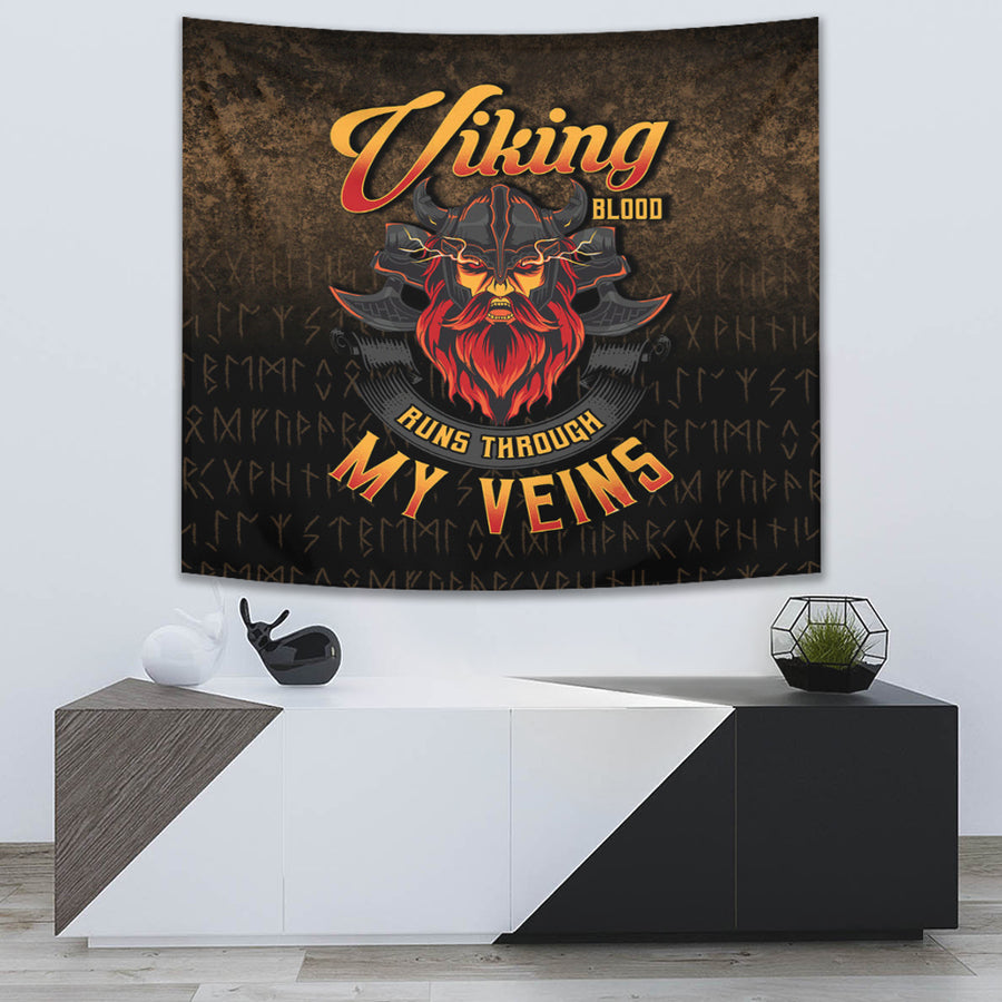 Tspinners Tapestry - Viking Blood Run Through My Veins Tapestry A7