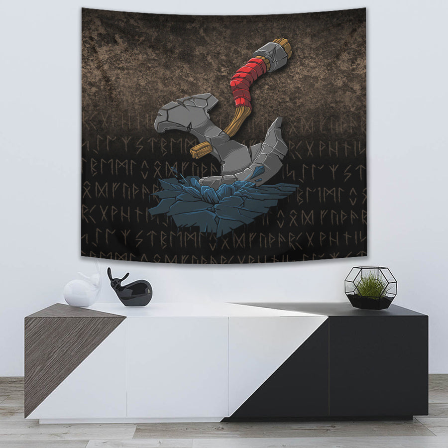 Tspinners Tapestry -Viking Axe Norse Mythology Tapestry A7