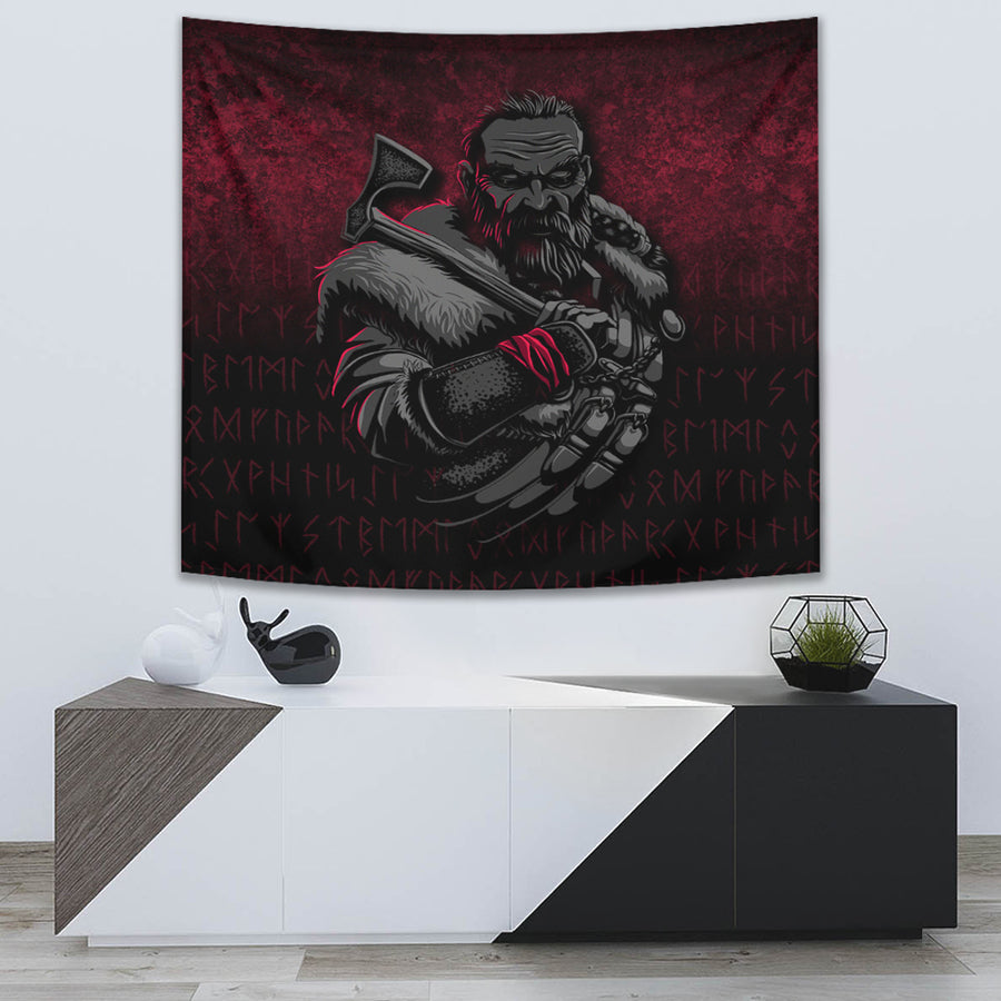 Tspinners Tapestry - Viking-Warrior-With-Axe Tapestry A7