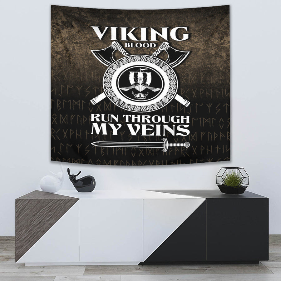 Tspinners Tapestry - Viking Blood Run Through My Veins Tapestry A7