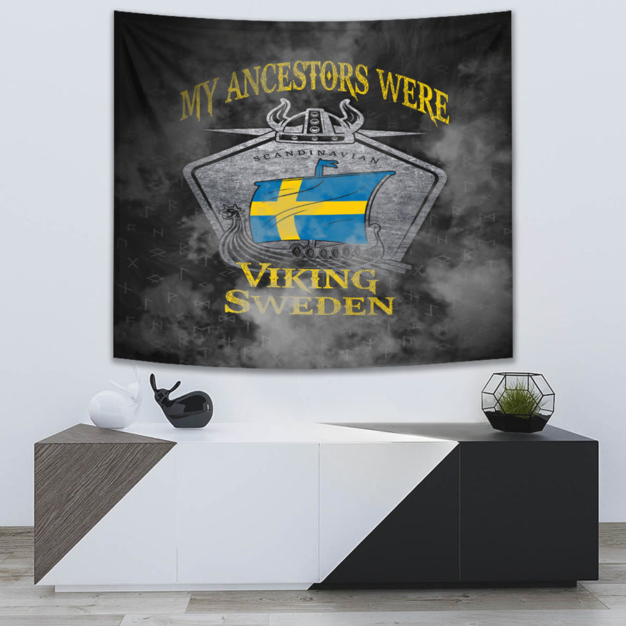 Tspinners Tapestry - Viking Sweden Drakka Scandinavian Tapestry A31
