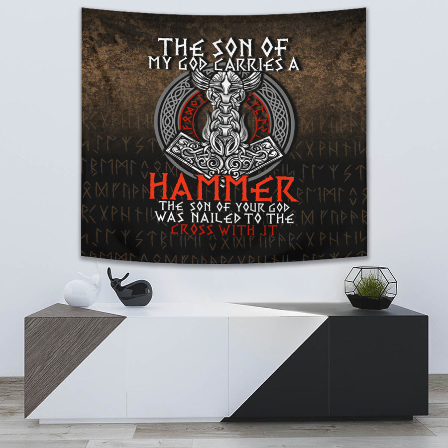 Tspinners Tapestry -The Son Of My God Odin Viking Tapestry A7