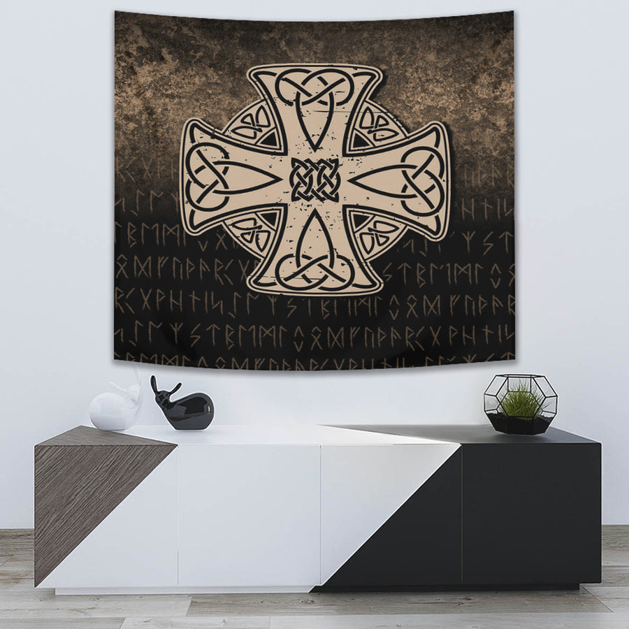 Tspinners Tapestry -Celtic Symbol Norse Mythology Valhalla Tapestry A7
