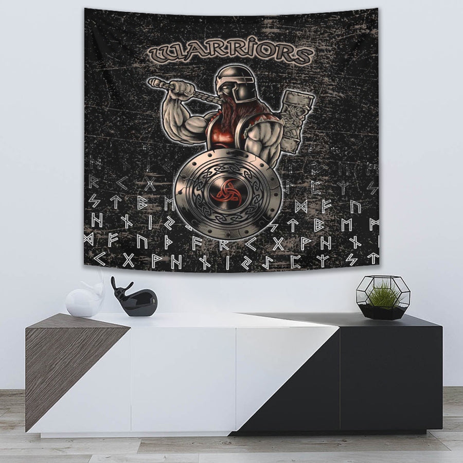 Tspinners Tapestry - Viking Warriros Brush Style Tapestry A35