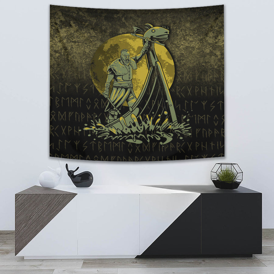 Tspinners Tapestry - Victory or Valhalla Drakkar Tapestry A7