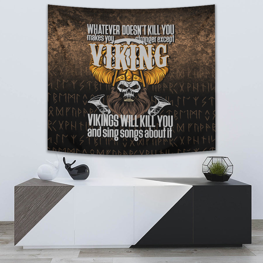 Tspinners Tapestry - Vikings Will Kill You Tapestry A7