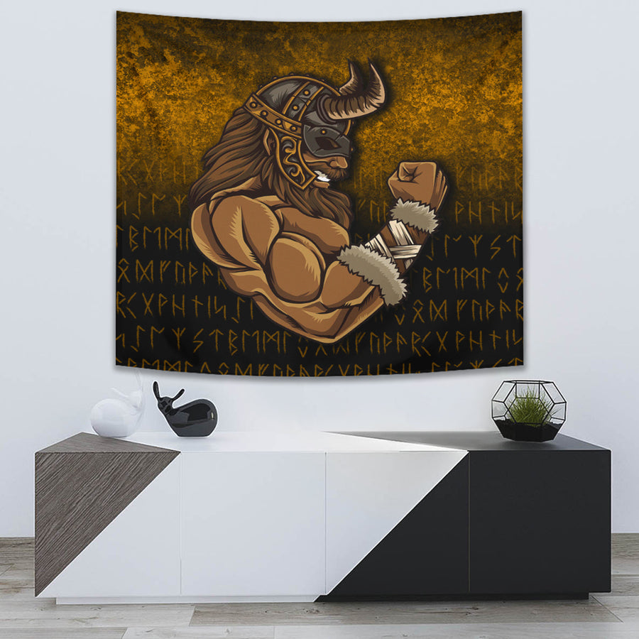 Tspinners Tapestry - Viking Warrior Muscles Power Tapestry A7