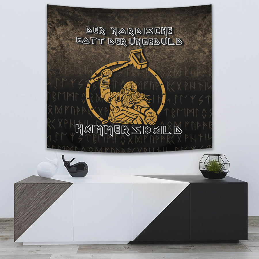 Tspinners Tapestry -The Nordic God Of Impatience Hammersbald Tapestry A7