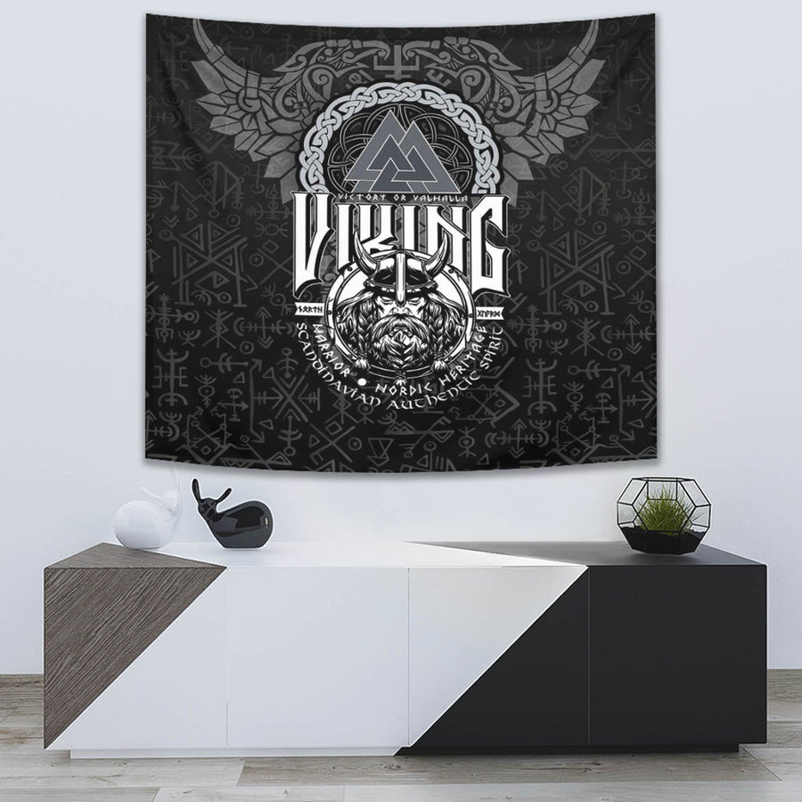 Tspinners Tapestry - Viking Warrior Valknut Tapestry A94