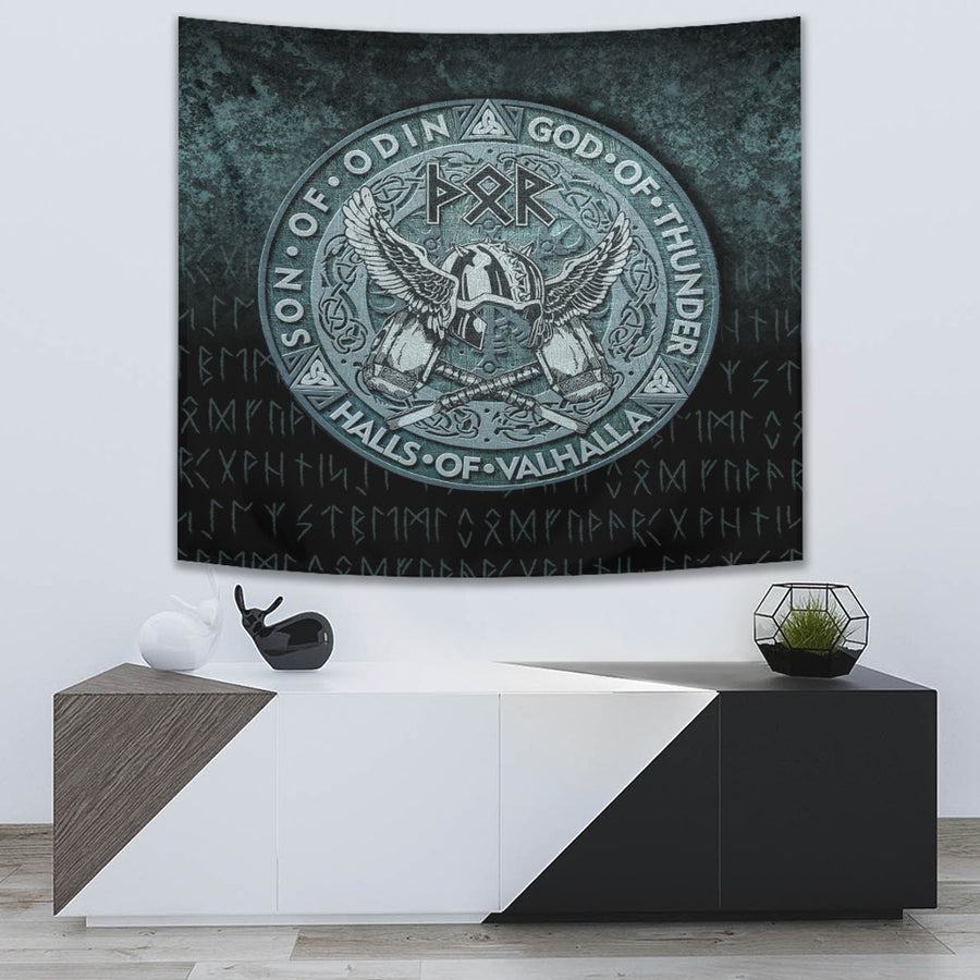 Tspinners Tapestry -Thor God Of Thunder Tapestry A7