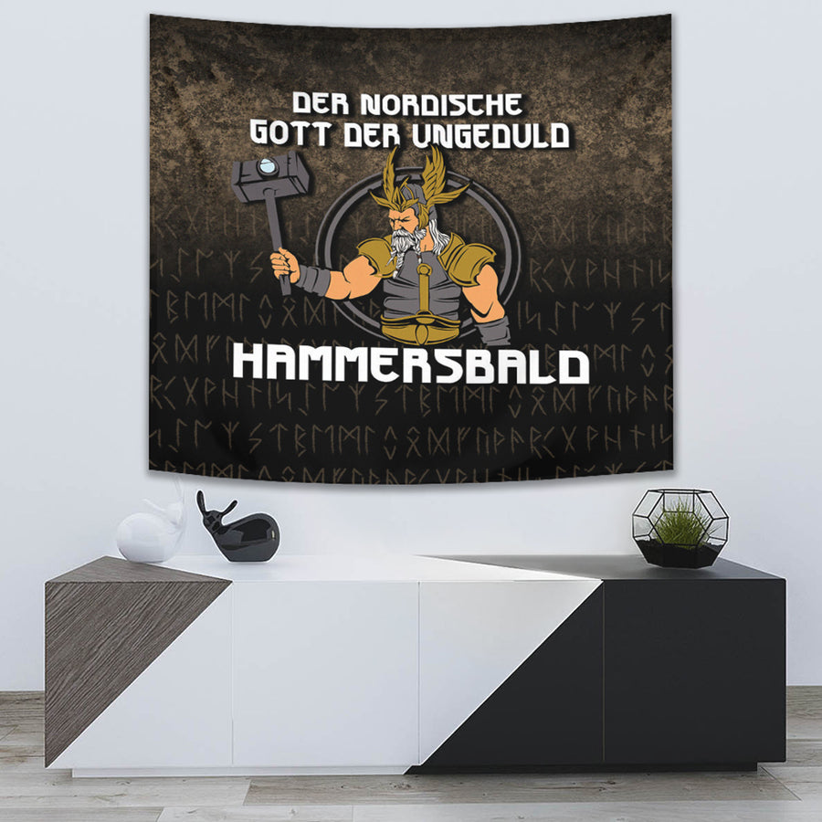 Tspinners Tapestry -Der Nordische Gott Der Ungeduld Hammersbald Tapestry A7