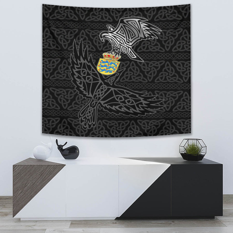 Tspinners Tapestry -Denmark Raven Viking Set Tapestry A95
