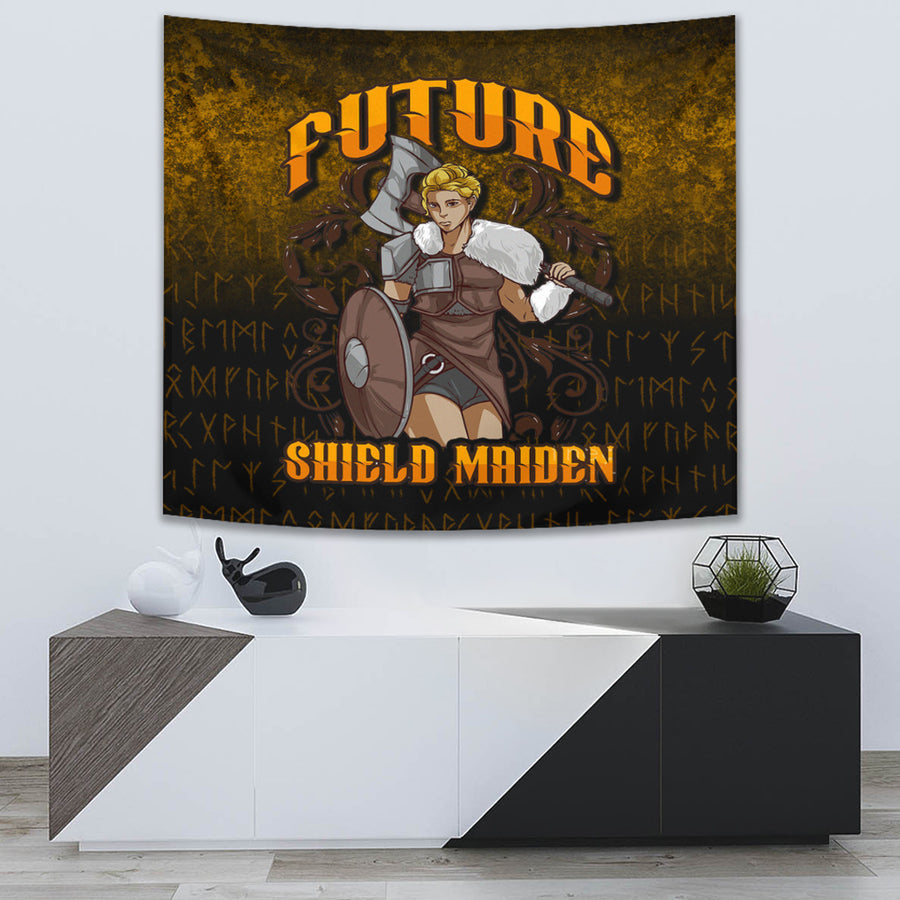 Tspinners Tapestry - Viking Future Shield Maiden Tapestry A7