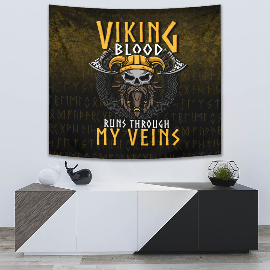 Tspinners Tapestry - Viking Blood Run Through My Veins Tapestry A7