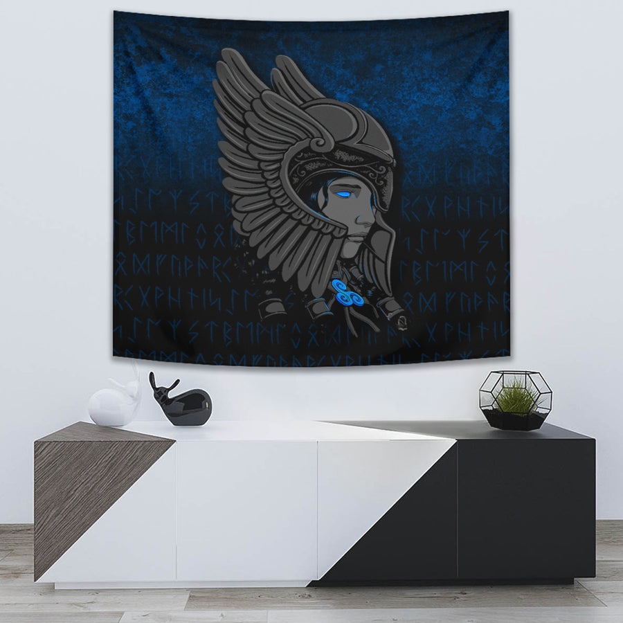 Tspinners Tapestry -Valkyrie Queen Sigrun Viking Warrior Tapestry A7