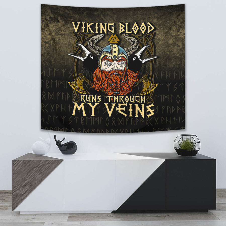Tspinners Tapestry - Viking Blood Runs Through My Veins Tapestry A7