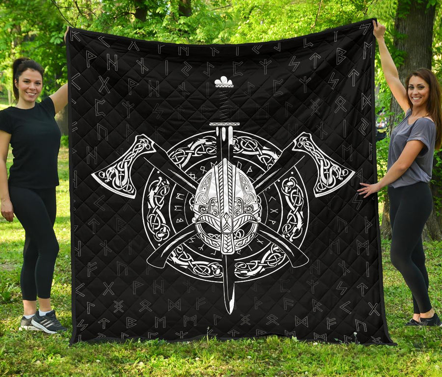 Tspinners Helmet Crossed Premium Quilt A7