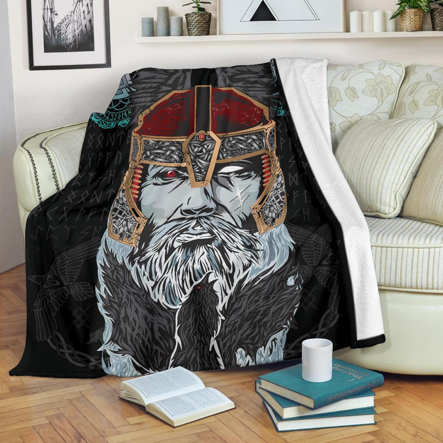 Tspinners Blanket Odin - Valknut and Triple Horn A7