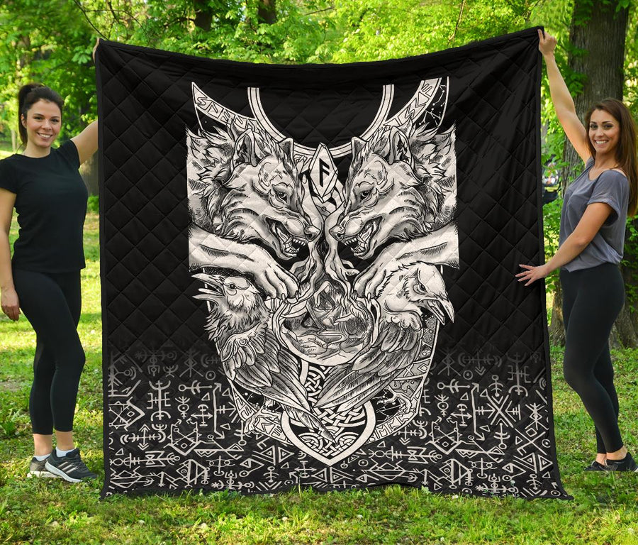 Tspinners Premium Quilt Wolf And Raven Special A21