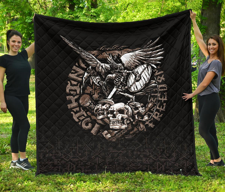 Tspinners Warrior Tattoo Odin Premium Quilt A27